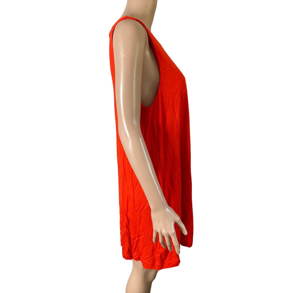 H&M Red Sleeveless Swing Dress Womens Small Flowy Casual Mini - Picture 5 of 7